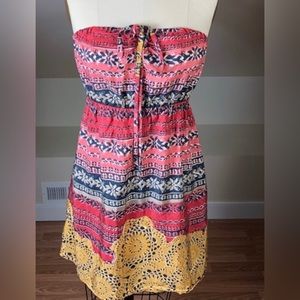 Anthropologie • Lilka • strapless silk dress